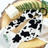 Cow Print HairBand, Elastic Non-Slip Bow Hair Tie Ropes, Hair
