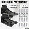 722032 Rear Leaf Spring Bracket Kit Compatible With 1999-2015 Silverado