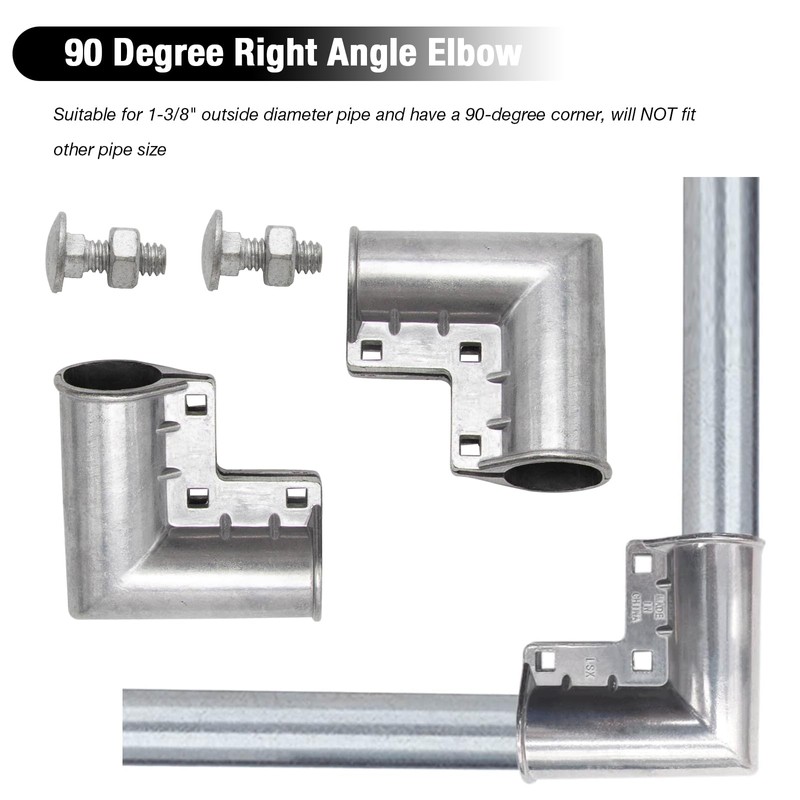 MDEOOSKY 4pcs Chain Link Fence Gate Corners Chain Link Gate