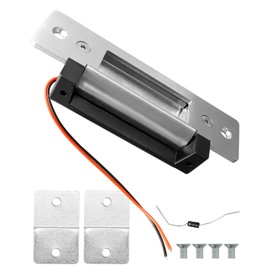12V DC Heavy Duty Electric Door Strike Lock ANSI Standard, Fail-Secure and Fail-Safe Adjustable Fit for Door Access Control System Mortise or Cylindrical Lock