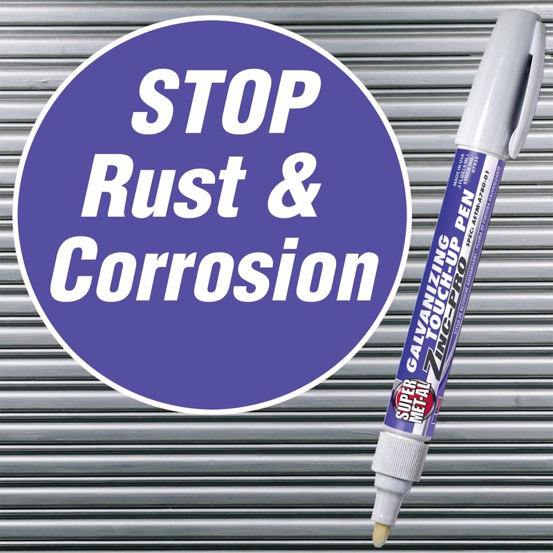 Super Met-Al Zinc-Pro Galvanizing Touch-Up Marker, 9 mL [3 PACK]