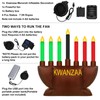 Liliful 8ft Kwanzaa Menorah Inflatable Outdoor Yard Decorations