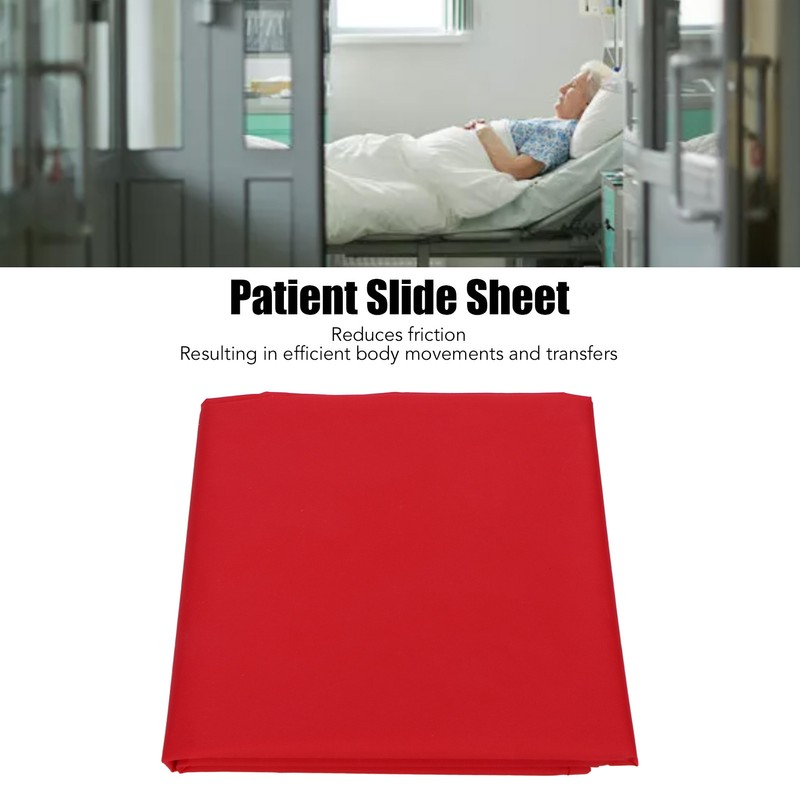 Flat Slide Sheet Breathable Reusable Red Transfer Slide Sheet for