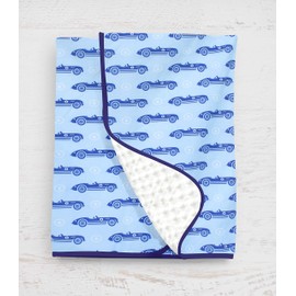 Pam Grace Creations Cars Baby Blanket, Blue