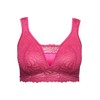 Ulla Popken Women's Lace Bralette Without Underwire Cup B-F Bra,