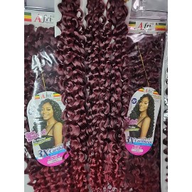 Afri Naptural Mane Concept Pre Stretched Crochet Braid CB3P2007 3X Gigi Curl 20 In (T1B/BUG)