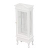 1:12 Doll House Miniature Cabinet Wooden Simulation White Arc Roof