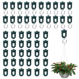 VINEST 50x Greenhouse Clips with 20x Hooks, Greenhouse Accessories with 6kg High Load Capacity, Greenhouse Clamps for Hanging and Climbing Plants