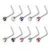 Autiga Nose Piercing Stud Nose Stud Nose Piercing Curved L