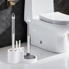 5PCS Cepillo para Baño con Base, Cepillo para Hendiduras y