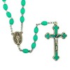 Catholic Rosary Beads with QuadLink Chain by Vatican Imports (Teal)