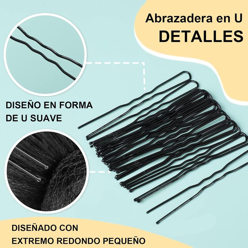 Red para Cabello 100 Piezas, Red de Pelo Tejida, 3