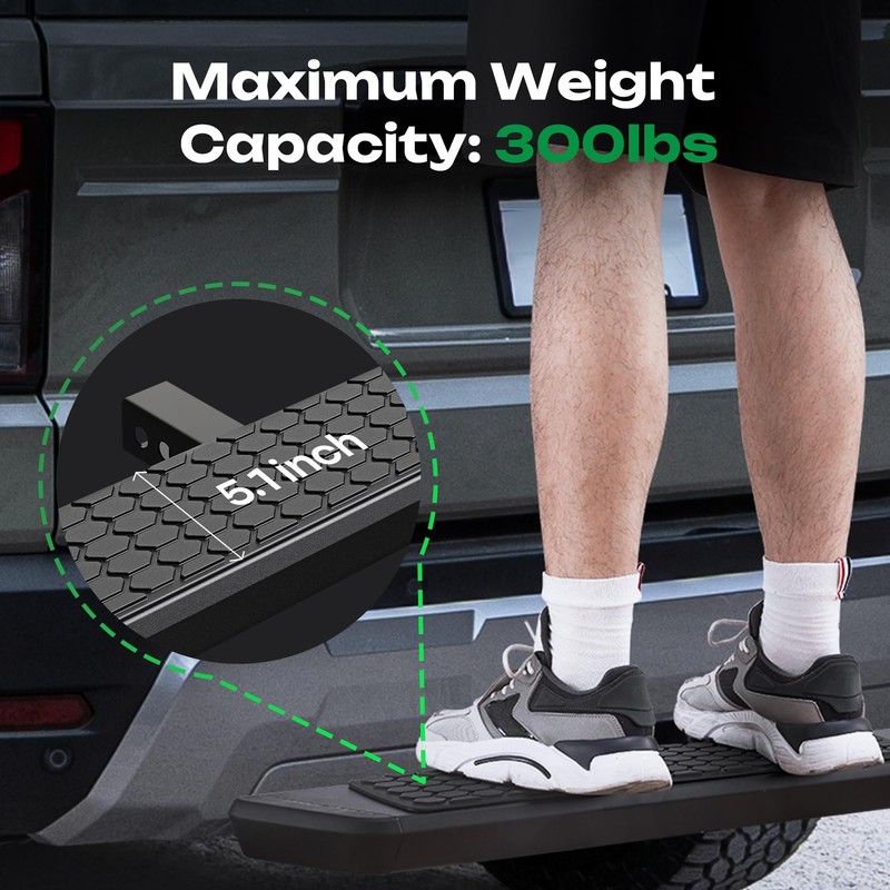AUSUM MOTOR Trailer Hitch Step for 2 inch Receiver -