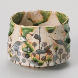 Yamashita Kogei 419-7-206 Hanabun Oribe Matcha Bowl