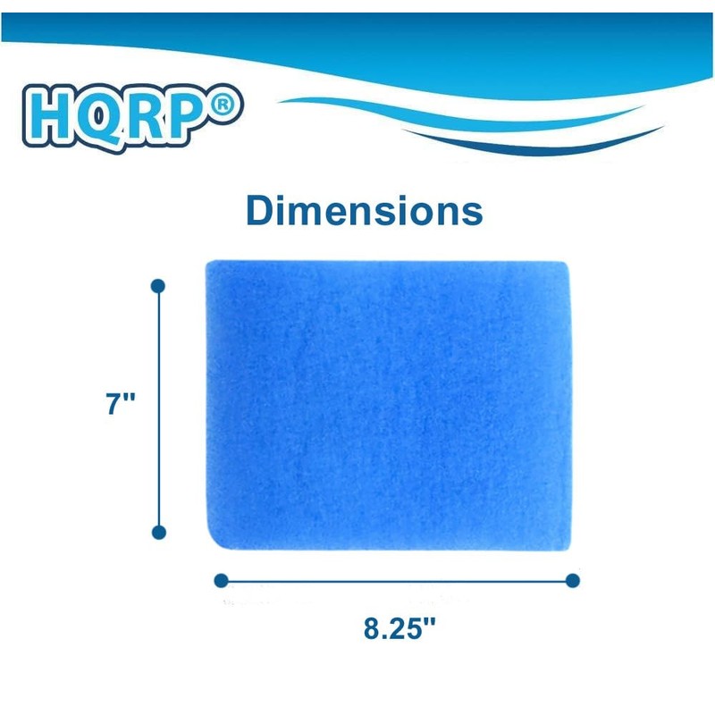 HQRP 6-pack Polyester Filters compatible with BetterVent Indoor Dryer Vent