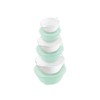 Fudogiken F2612 Flat Colander Ball Set of 6 Aqua
