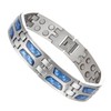 Magnetic Therapy Stainless Steel Bracelet for Men - 15mm Adjustable