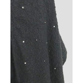 INC International Concepts Women's Embellished Wrap Black One Size