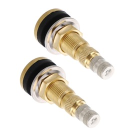 Zerodeko 2pcs Tractor Valve Stem Replacement Heavy Duty Air Valve Stems with All-copper Inflation Nozzle Suitable for Trucks Loaders Agricultural Vehicles Lightweight and Design