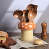 Bicuzat Mushroom Shaped Ceramic Kitchen Utensil Holder, Large Cooking Utensil