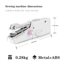 Handheld Sewing Machine,Mini Sewing Machine for Quick Stitching,Portable Sewing Machine Suitable for Home,Travel and DIY, Sewing Machine for Beginners，easy，div