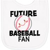 inktastic Future Baseball Fan Newborn Bib White 3417a