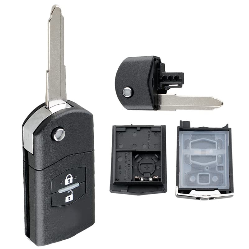 2 Buttons Car Key Remote Control Folding Housing Replacement Fit