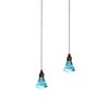 2 Pcs Light Pull Chain, 50cm Crystal Pull Chain Extension,