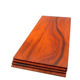 The Hardwood Edge Padauk Hardwood Planks - 4-Pack Padauk Unfinished Wood Blanks - 1/4’’ (6mm) 100% Pure Hardwood - Laser Engraving Blanks - Exotic Wood for Woodworking, Crafts, and Gifts
