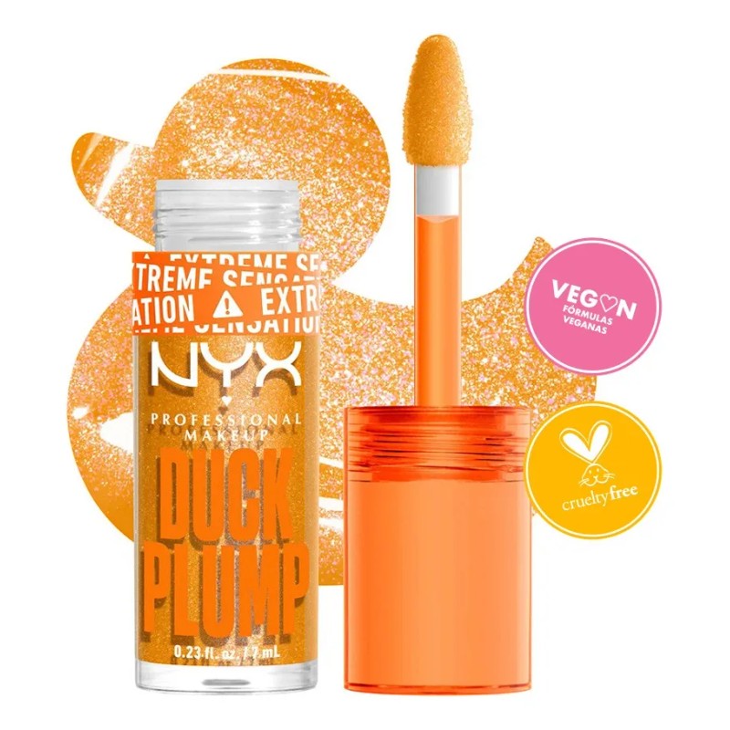 Gloss Voluminizador Transparente De Nyx Professional Makeup Naranja