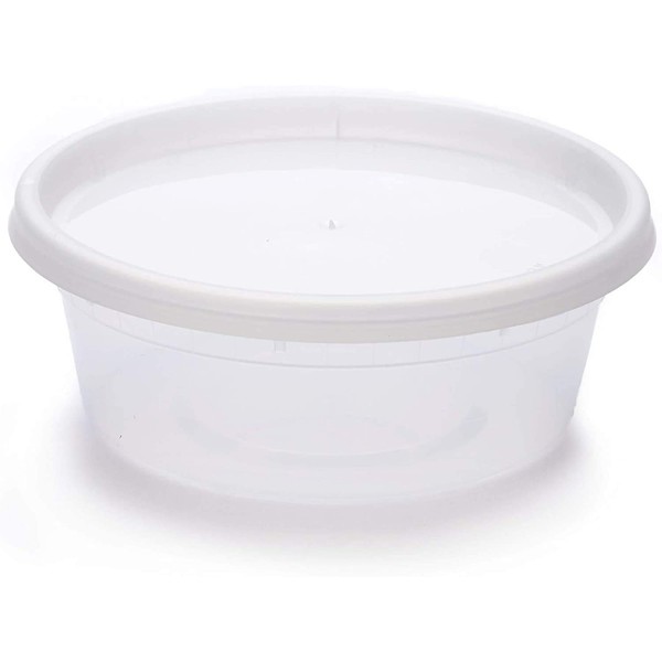 Deli Food Storage Containers with Lids (48 Count) (8oz)