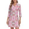 WOWENY 3/4 Sleeve Dress for Women with Pockets V Neck