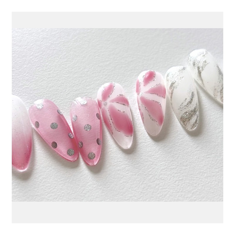 [Reverberation Scent] Handmade nail tips - Coffin Egg / [잔향