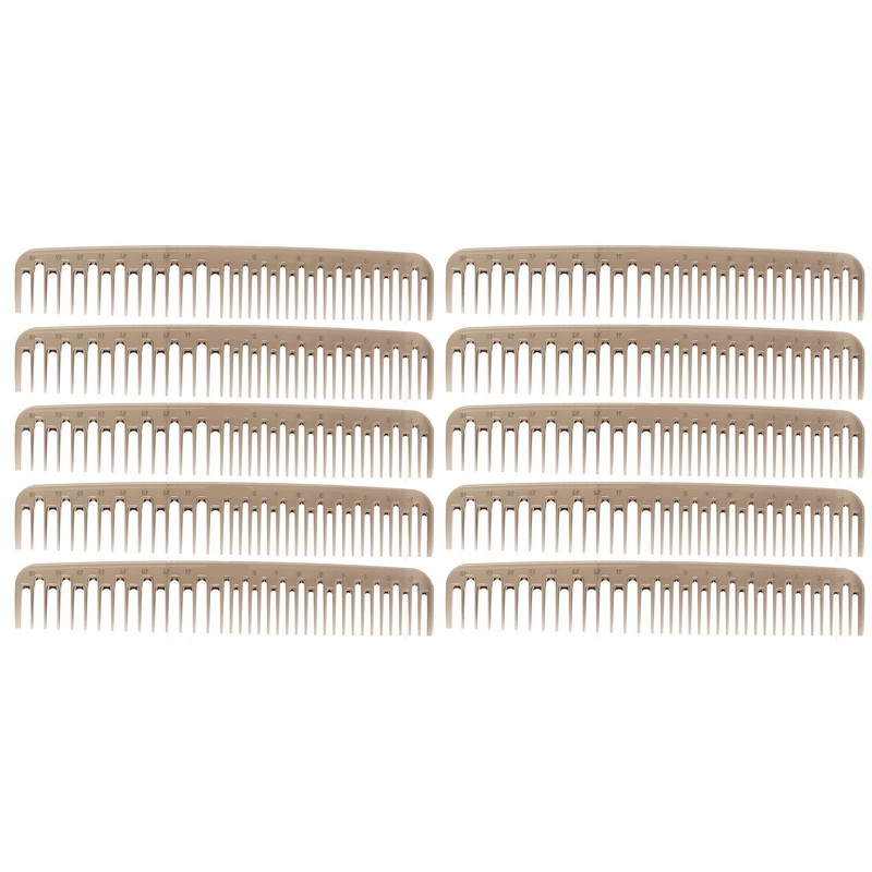 10pcs Double Tooth Comb Detangling Prevent Static Lightweight Wide Fine