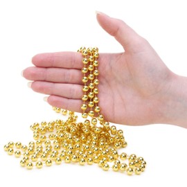 Christmas Concepts® 2.7m (9ft) Christmas Bead Chain - Christmas Bead Garlands - Christmas Decorations (Gold)