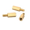 LOYELEY Brass Hex Standoff Spacer M4x10mm + 6mm Brass Hex