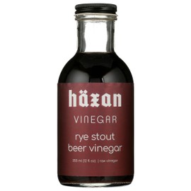 Haxan Ferments Rye Stout Beer Vinegar – Crafted with American Rye Stout from Flying Lion Brewery – Rich, Nutty Flavor for BBQ Sauce, Fish & Chips, Roasted Potatoes, Stews, and Salad Dressings – 100% Natural