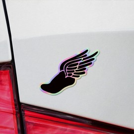 Holographic Decal Stickers of Winged Stencil Premium Waterproof Vinyl Decal Stickers for Laptop Phone Accessory Helmet Car Window Mug Tuber Cup Door Wall Decoration NVCVER30a417aHO