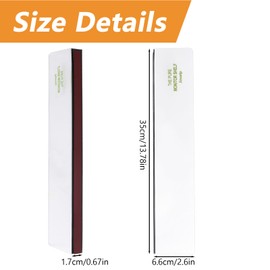 MOROBOR Frameless Monitor Memo Board, 2 Pack Computer Monitor, Message Board, Transparent Computer Sidewall, Office Desk Accessories for Monitors Without Border, 6.6 x 35 cm