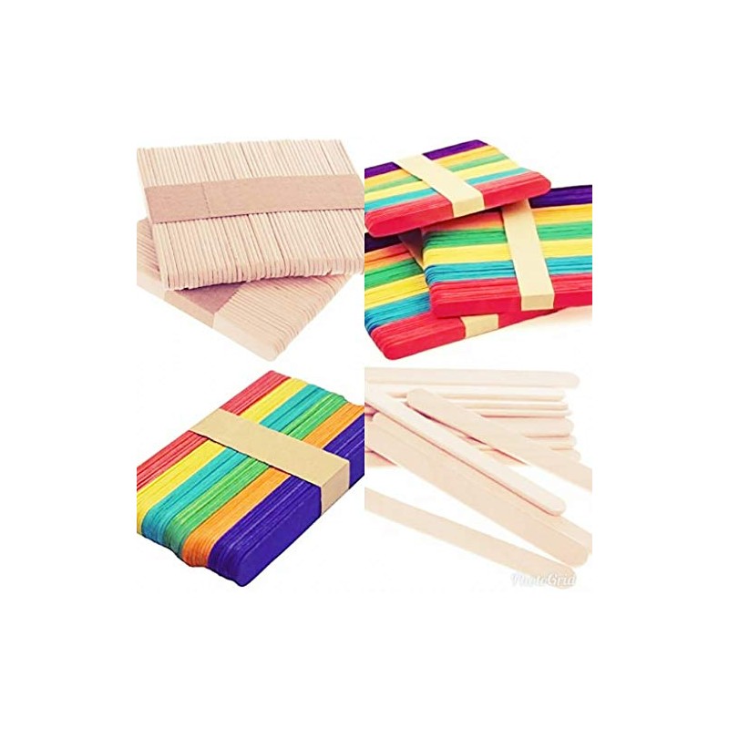 E Shopping Natural Ice Cream Popsicle Sticks for School Projects