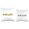 Taco Cat Goat Cheese Pizza Smilie Icon Throw Pillow