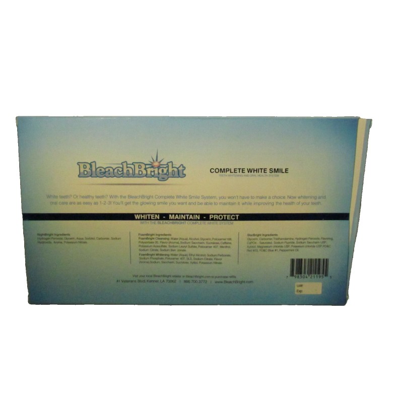 BleachBright - The Best Home Teeth Whitening kit! NightBright L.E.D