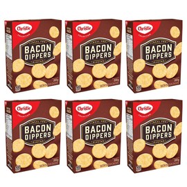 Christie Bacon Dippers Crackers, Ideal for Dipping, 200g/7.05oz, 6-Pack {Imported from Canada}