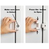 Refrigerator Adhesive Locks Double Button Fridge Door Lock with Key,