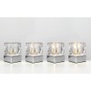 MiniSun Modern Glass Ice Cube Touch Table Lamp with Chrome
