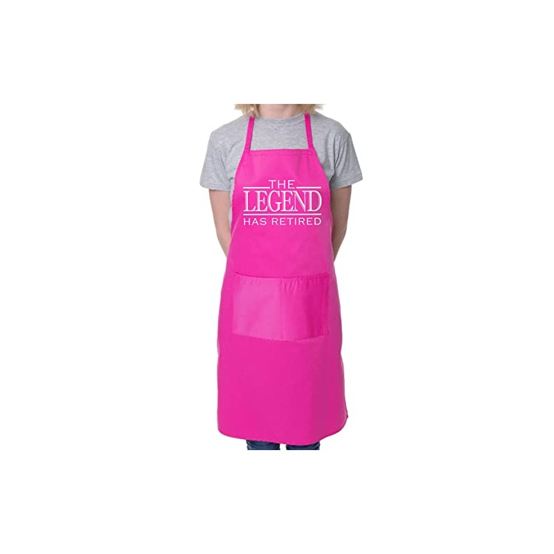 print4ucouk The Legend has Retired BBQ Cooking Funny Novelty Apron