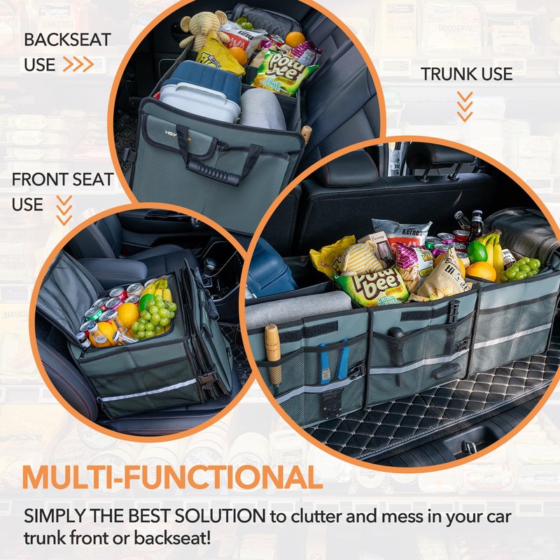 HEYTRIP Large Trunk Organizer With Built-in Leakproof Cooler Bag, 2