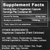 Qty360 Acetyle L-Carnitine Caps 1500mg High Potency Energy Production Supplement