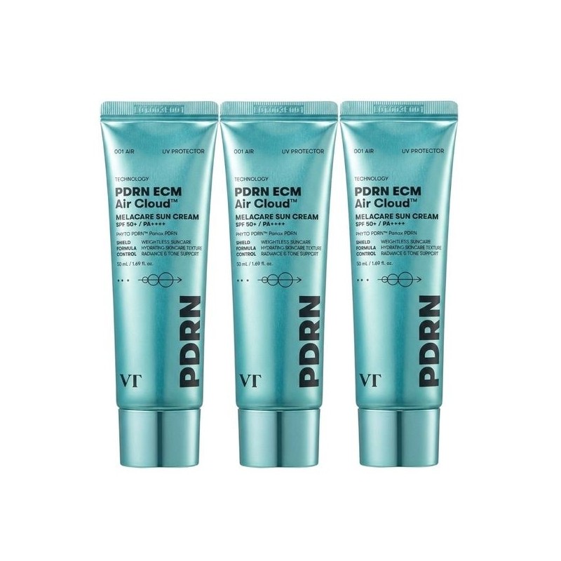 VT PDRN Air Cloud Sun Cream 50ml x 3 /
