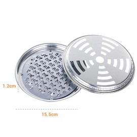 Wopohy Mosquito Coil Holder 4 Pieces Incense Spirals Holder Made of Stainless Steel Mosquito Coil Holder with Lid for Indoor and Outdoor Use